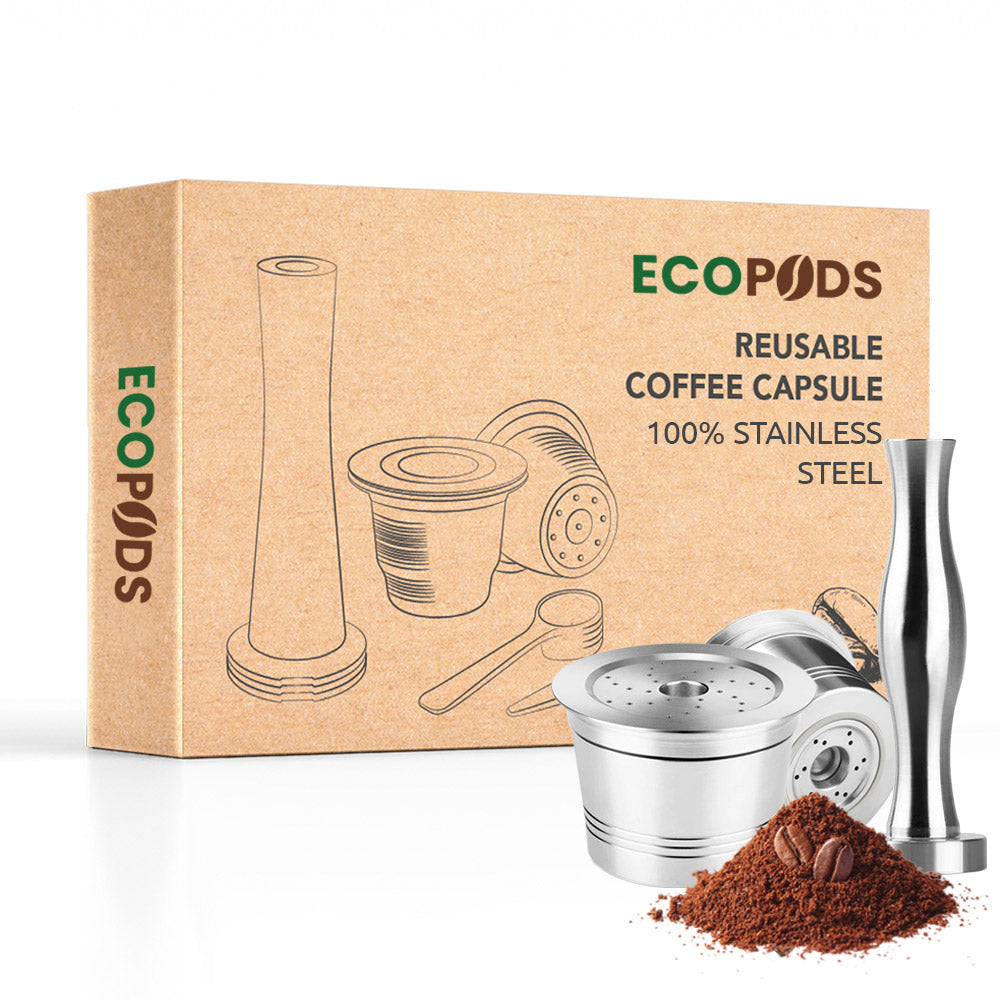 NEW Ecopods reusable pod for Caffitaly 100 stainless steel Cafecoloenglish